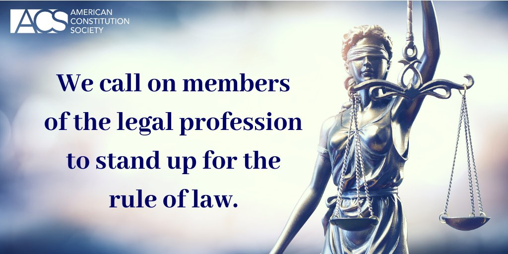We call on members of the legal profession to stand up for the rule of law