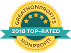 2018 GreatNonprofits Top-Rated Non-Profits badge