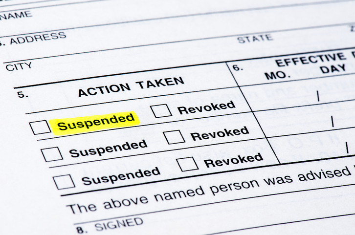 Ohio Driving Under Suspension Chart