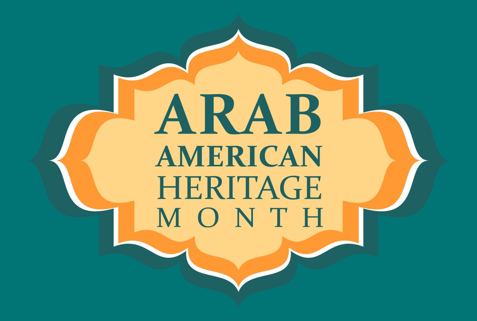 Arab American Heritage Month. Vector banner for social media, poster, greeting card. A national holiday celebrated in April in the United States by people of Arab origin.